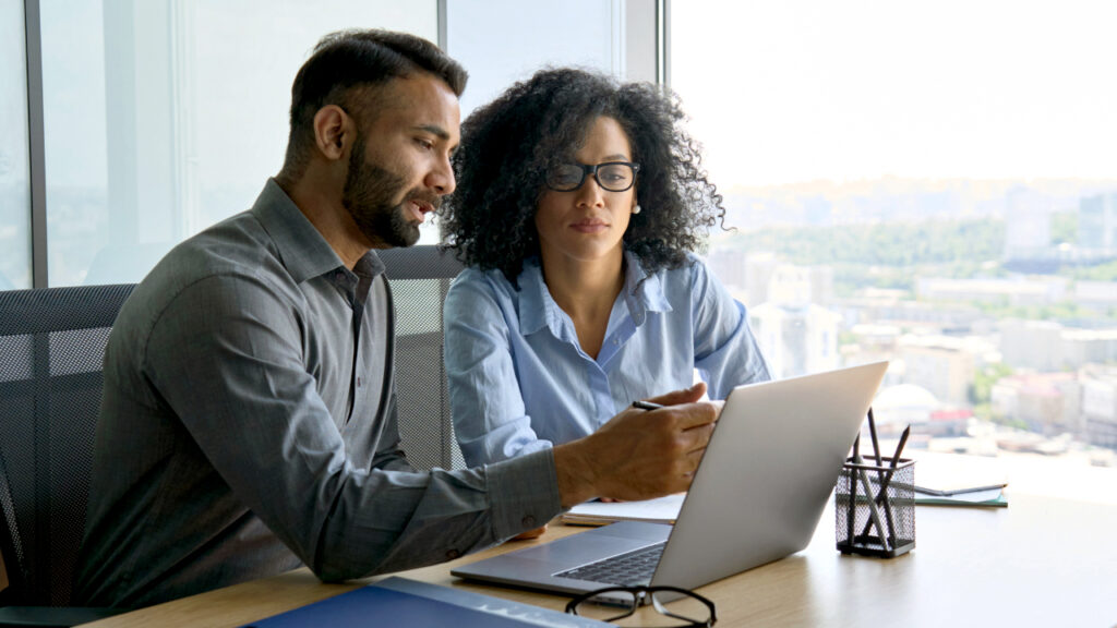 Tax planning people laptop 1