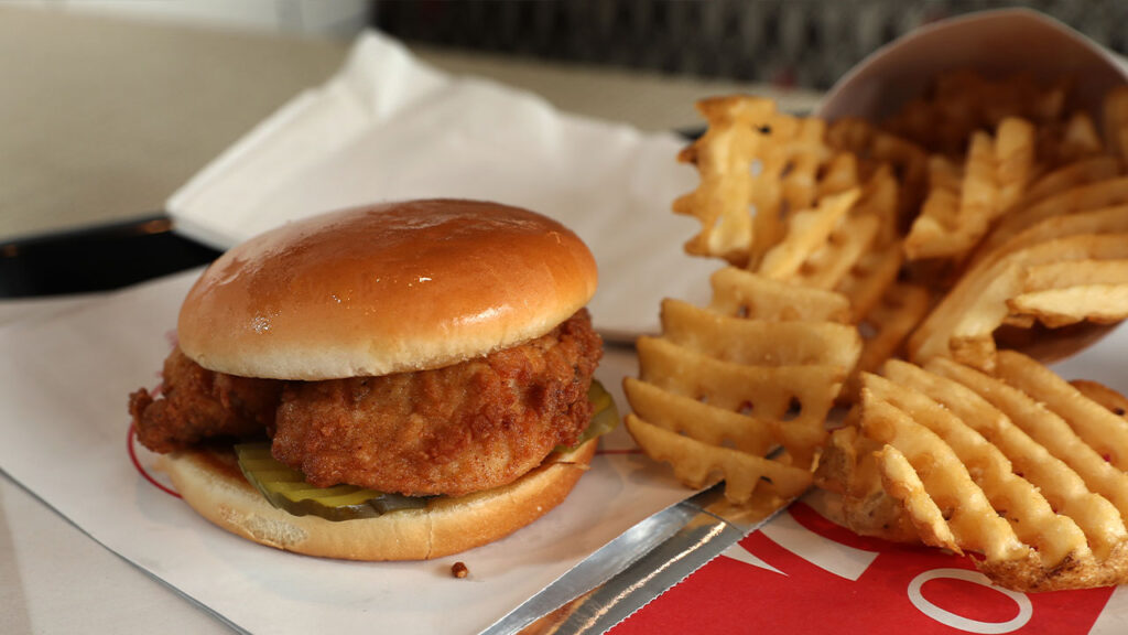 Chick fil a sandwich
