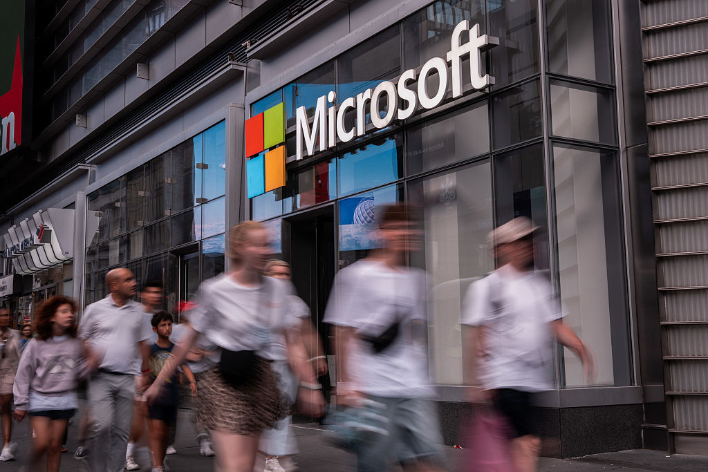 A Microsoft office in New York, US, on Tuesday, July 22, 2025. Microsoft Corp. accused Chinese state-sponsored hackers of using flaws in its SharePoint