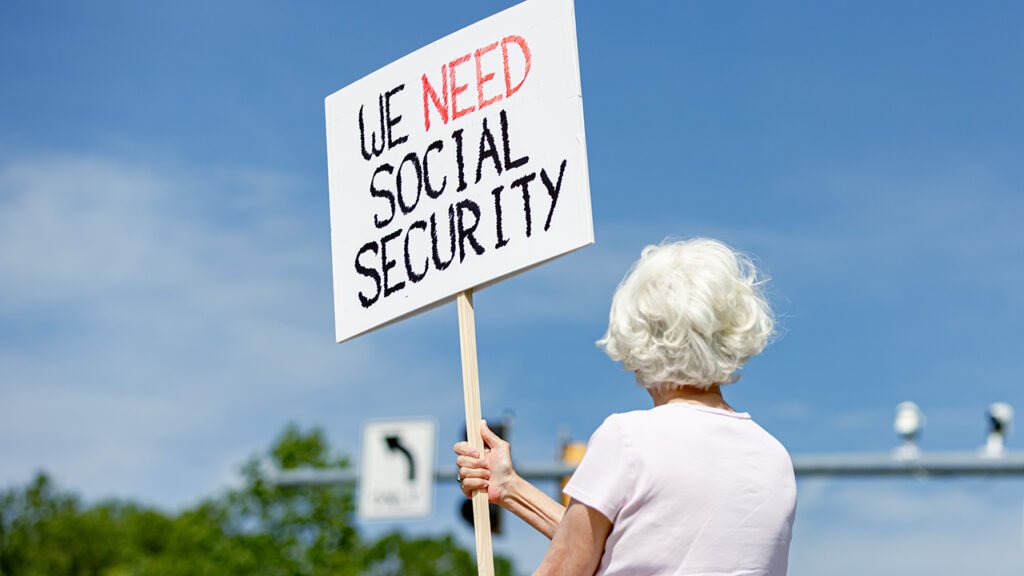 Social security protest md